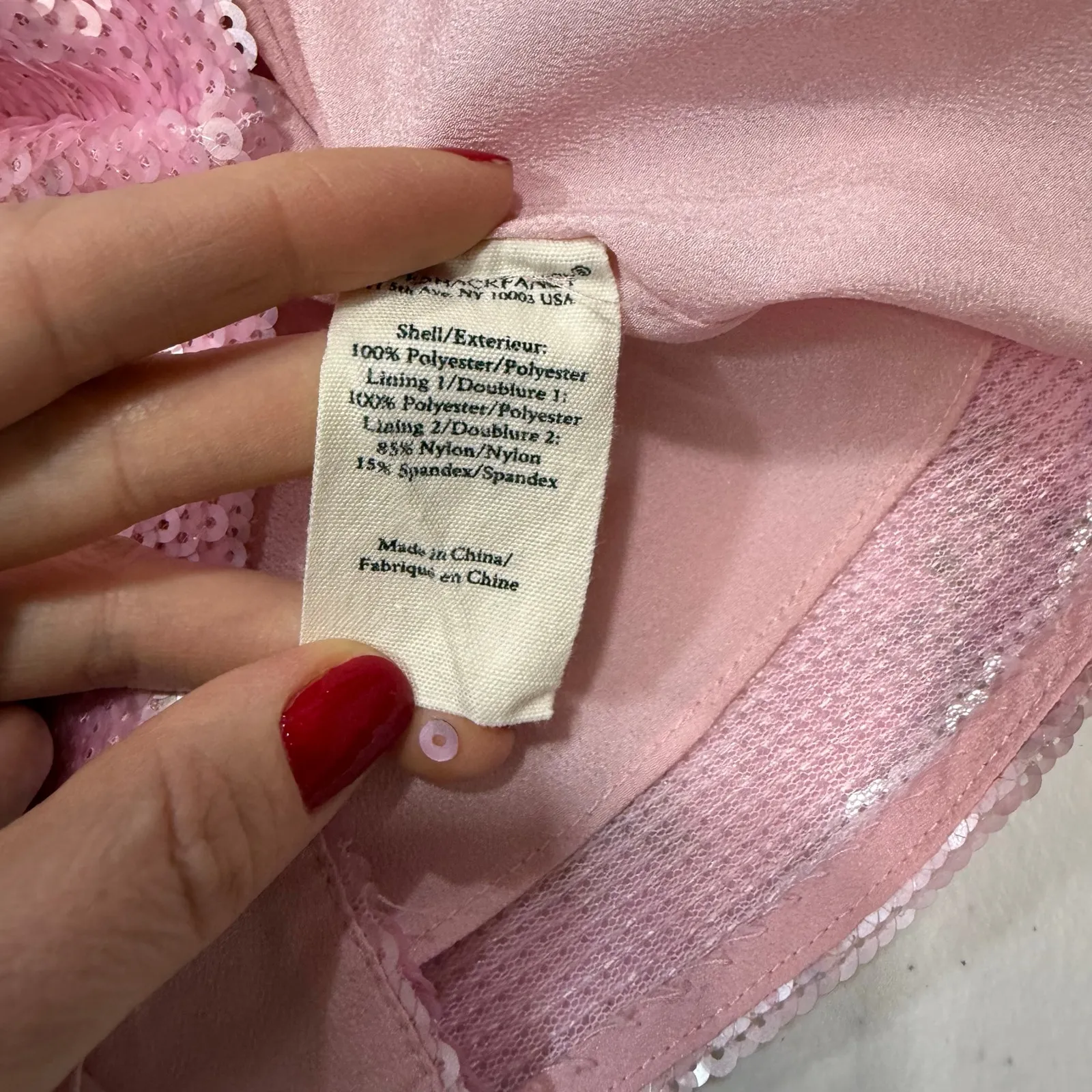 LoveShackFancy Stasia Sequin pink 
Midi Dress Size 12 - Image 6