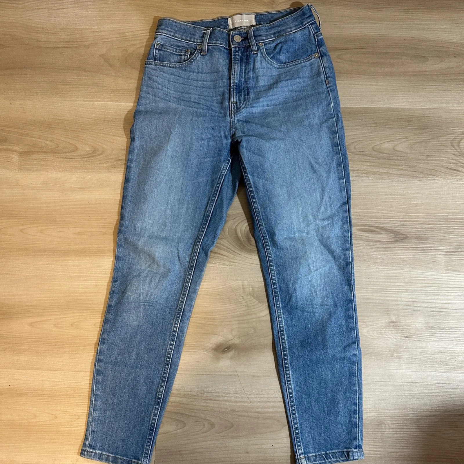 Everlane High Rise Ankle Jeans Light Wash Denim Size‎ 26 Flaw Five-Pocket - Image 3