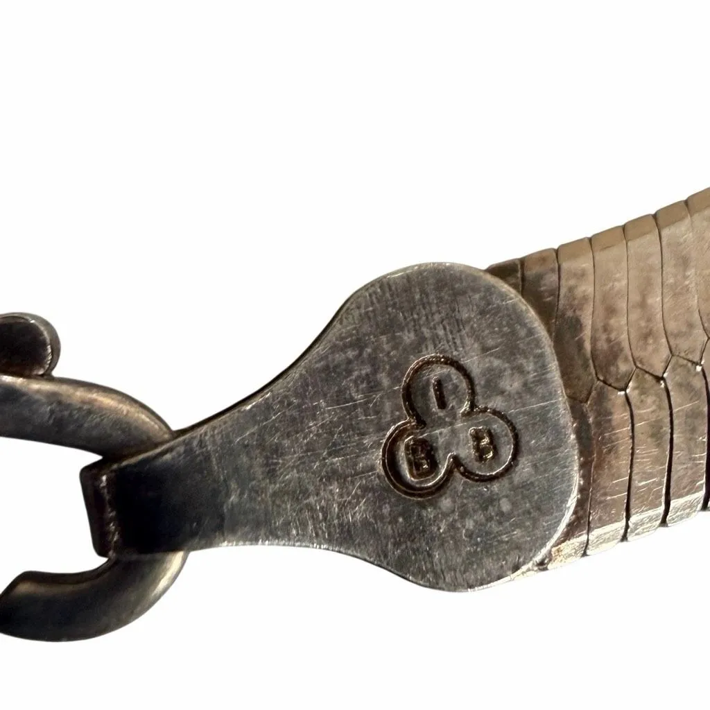 IBB Italy 925 Sterling Silver Herringbone Bracelet - Image 7