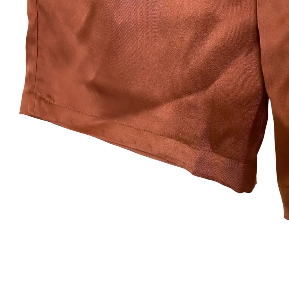 Anine Bing Carrie Pant in Silk Terracotta - Image 8