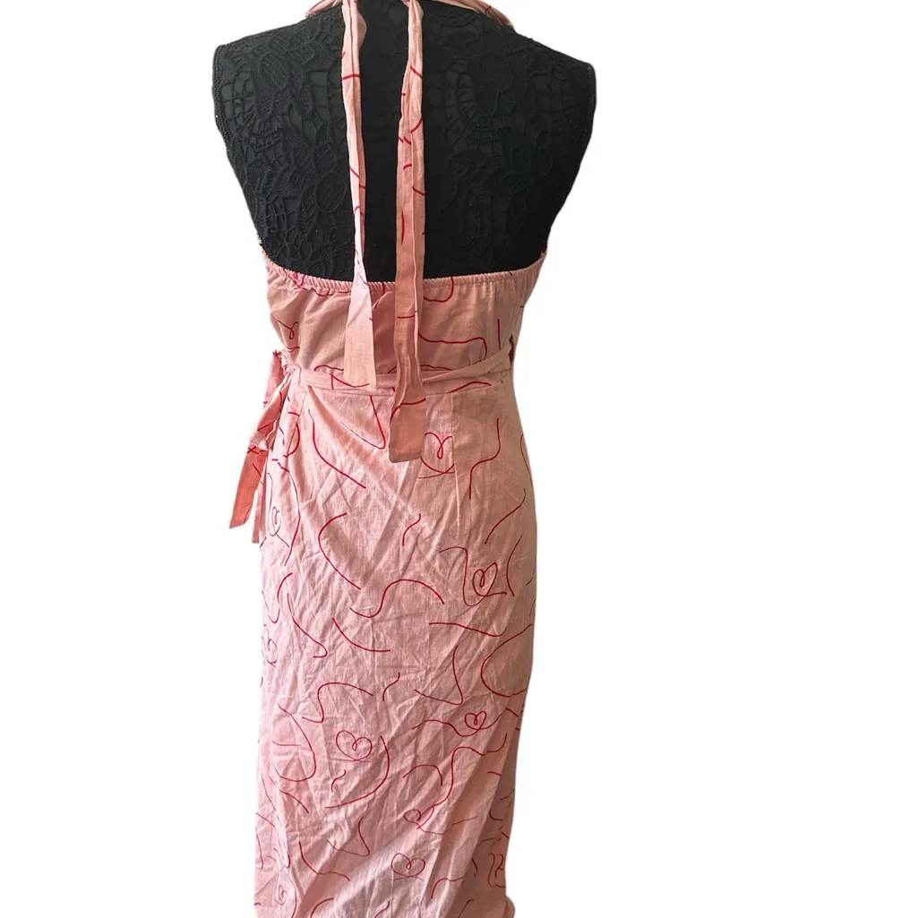Petal & Pup Blush Pink wrap dress NWOT size L - Image 3