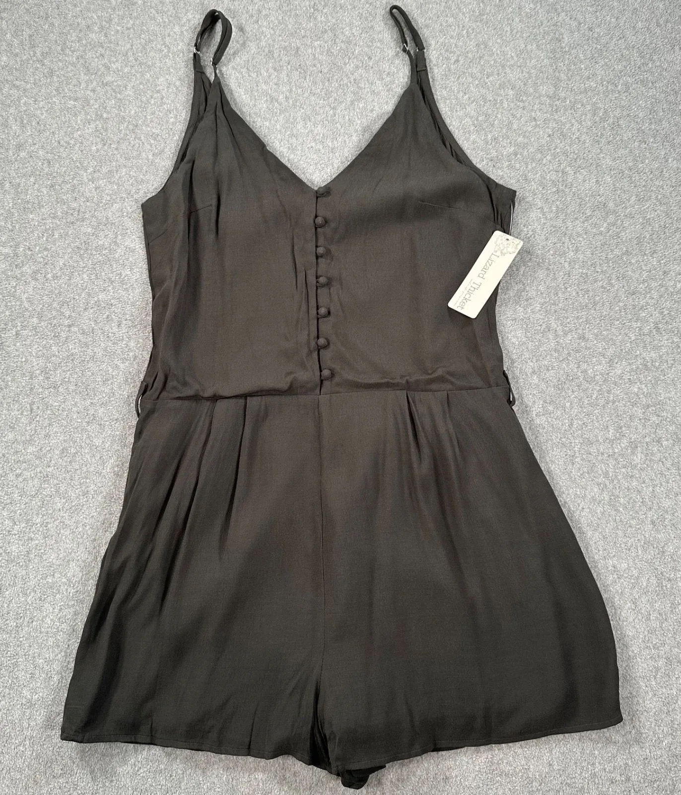 les soeurs Lizard Thicket Romper Women's Medium Olive Green V-Neck Shorts New - Image 1