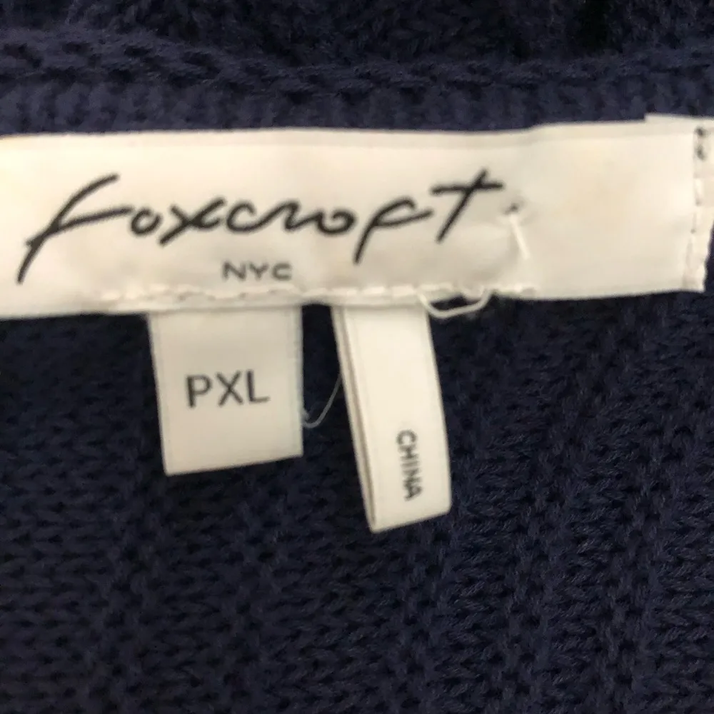 Navy blue foxcroft knitted sweater - never worn PXL 30” length - Image 8