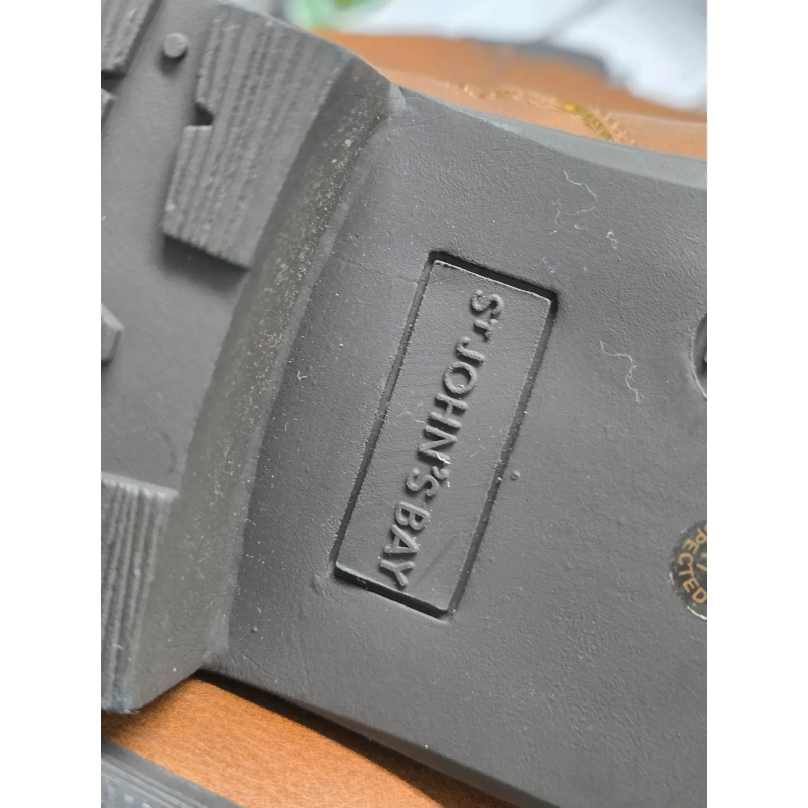 St. John’s Bay Brown Leather Knee-High Boots Quilted Lined Zip NWOT 9.5 - Image 7