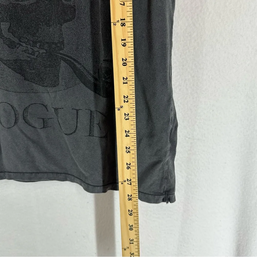 H&M Divided Devils Rouge Skull Graphic T Shirt Women’s Large Grey - Image 5