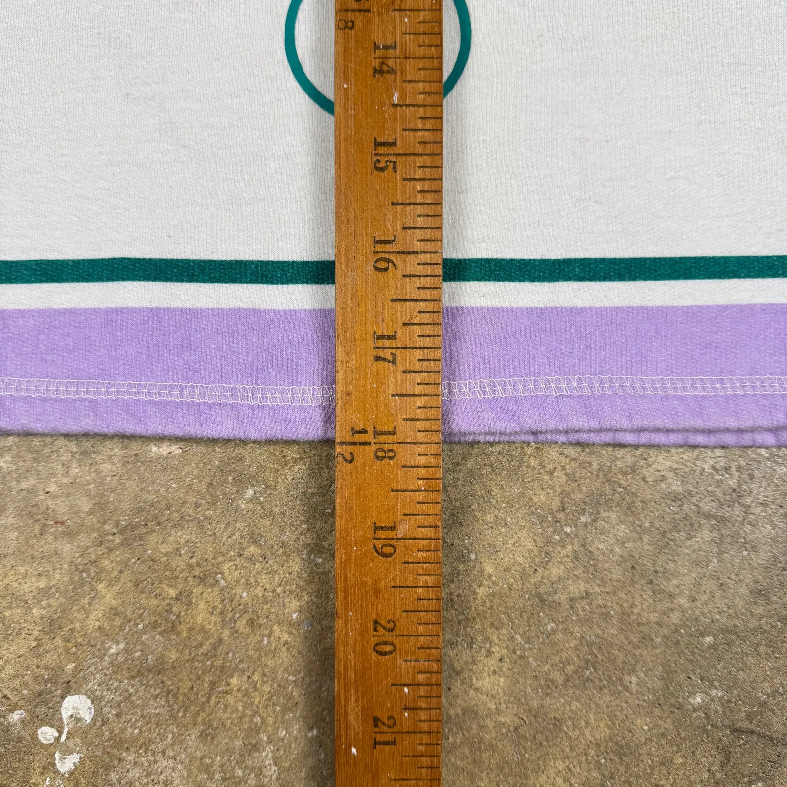 Public Library Cropped Hoodie XS The Hamptons Long‎ Island Striped Purple White - Image 9