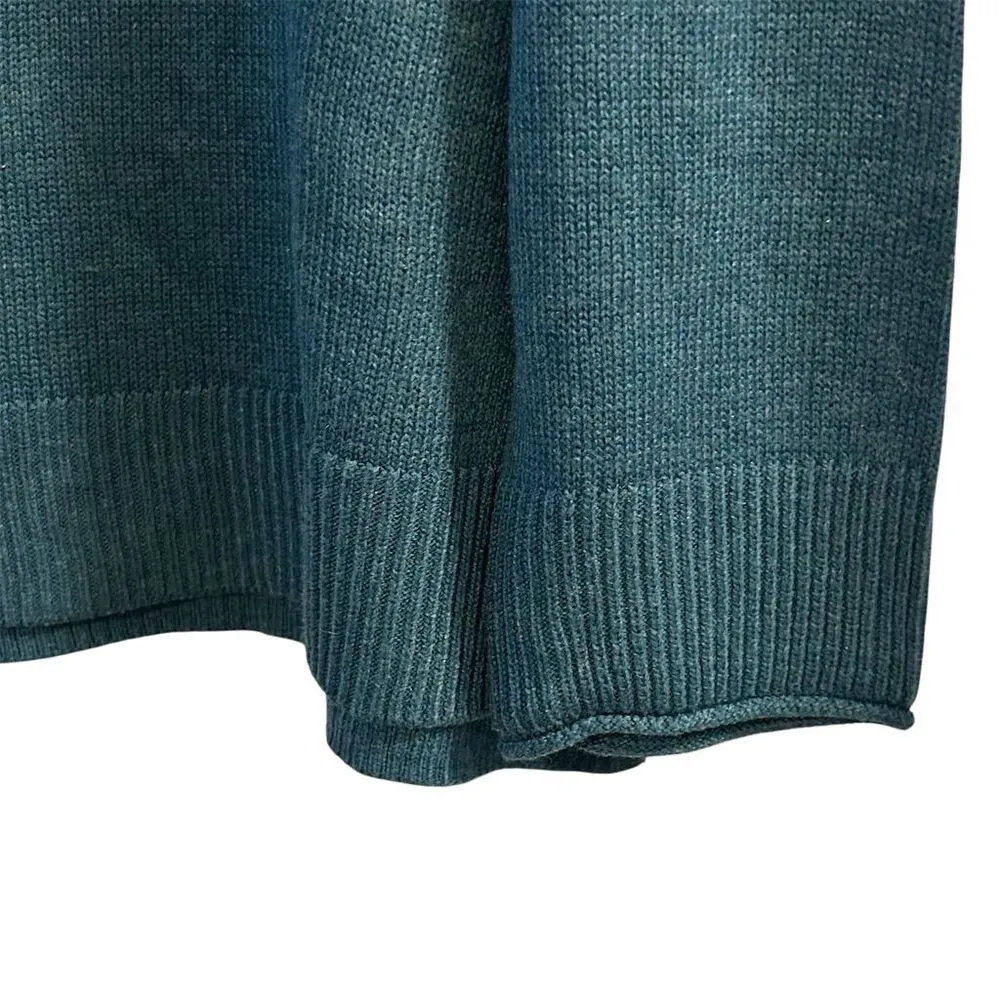 Ella Moss Women's XL Green Blue Crewneck Pullover Sweater Long Sleeve Casual - Image 3