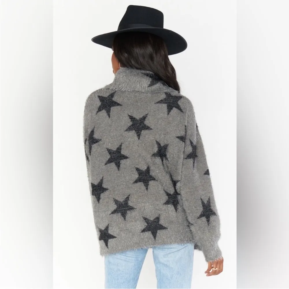 Show Me Your Mumu Fatima Turtleneck Sweater in Smokey Star Sz Small - Image 8