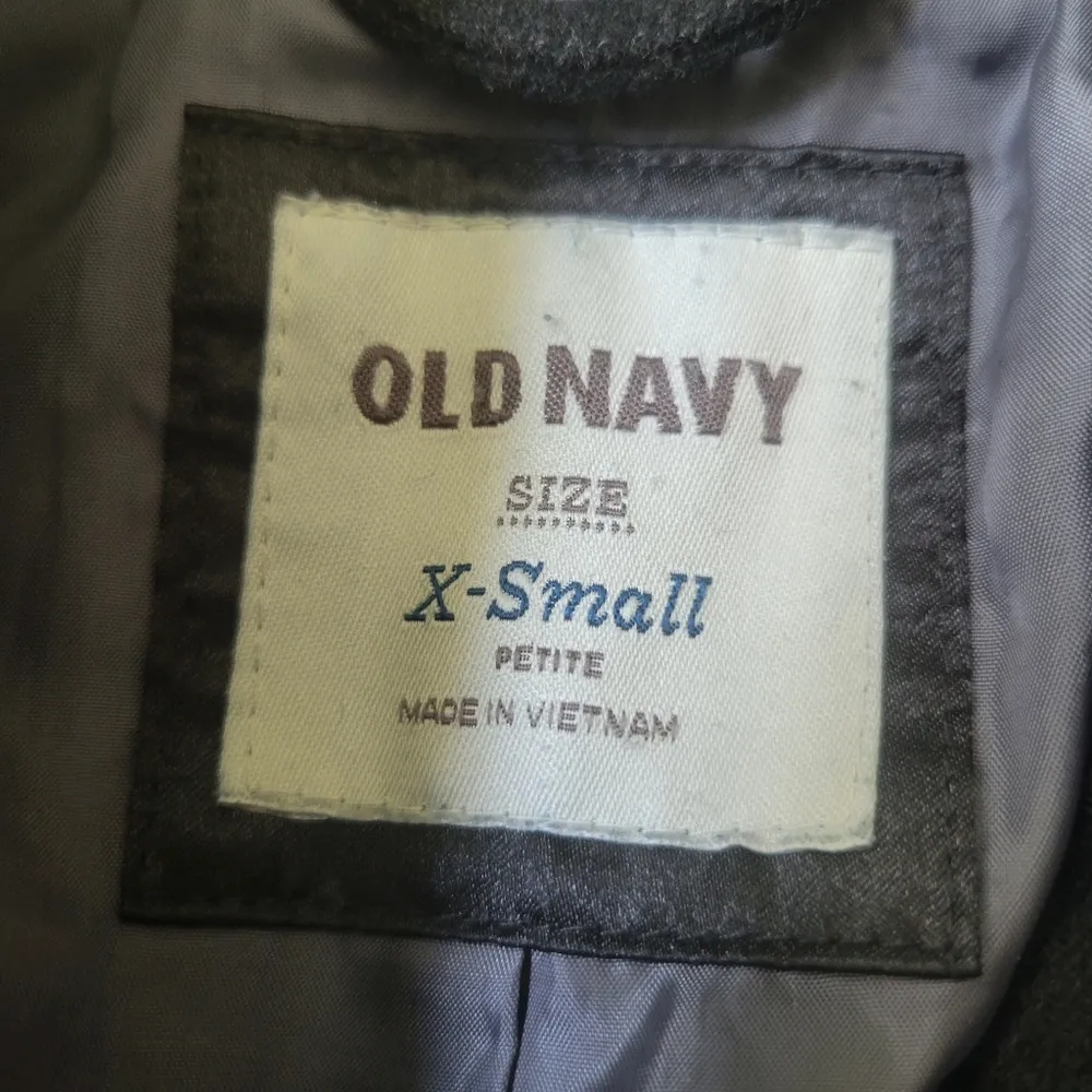 Black wool jacket coat women's xs petite - Image 2