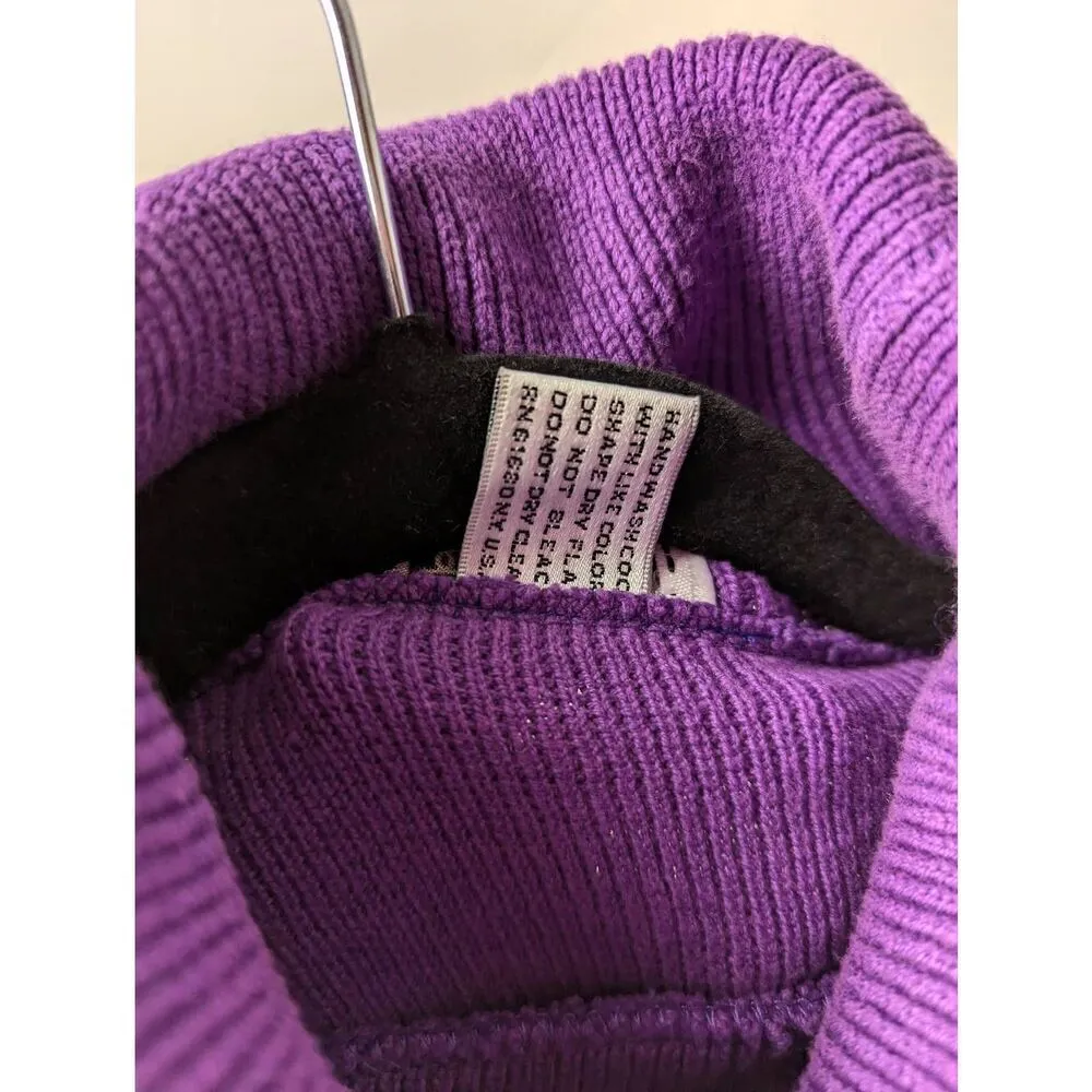 Bergdorf Goodman on the plaza Vintage turtleneck sweater Purple Size undefined - Image 3