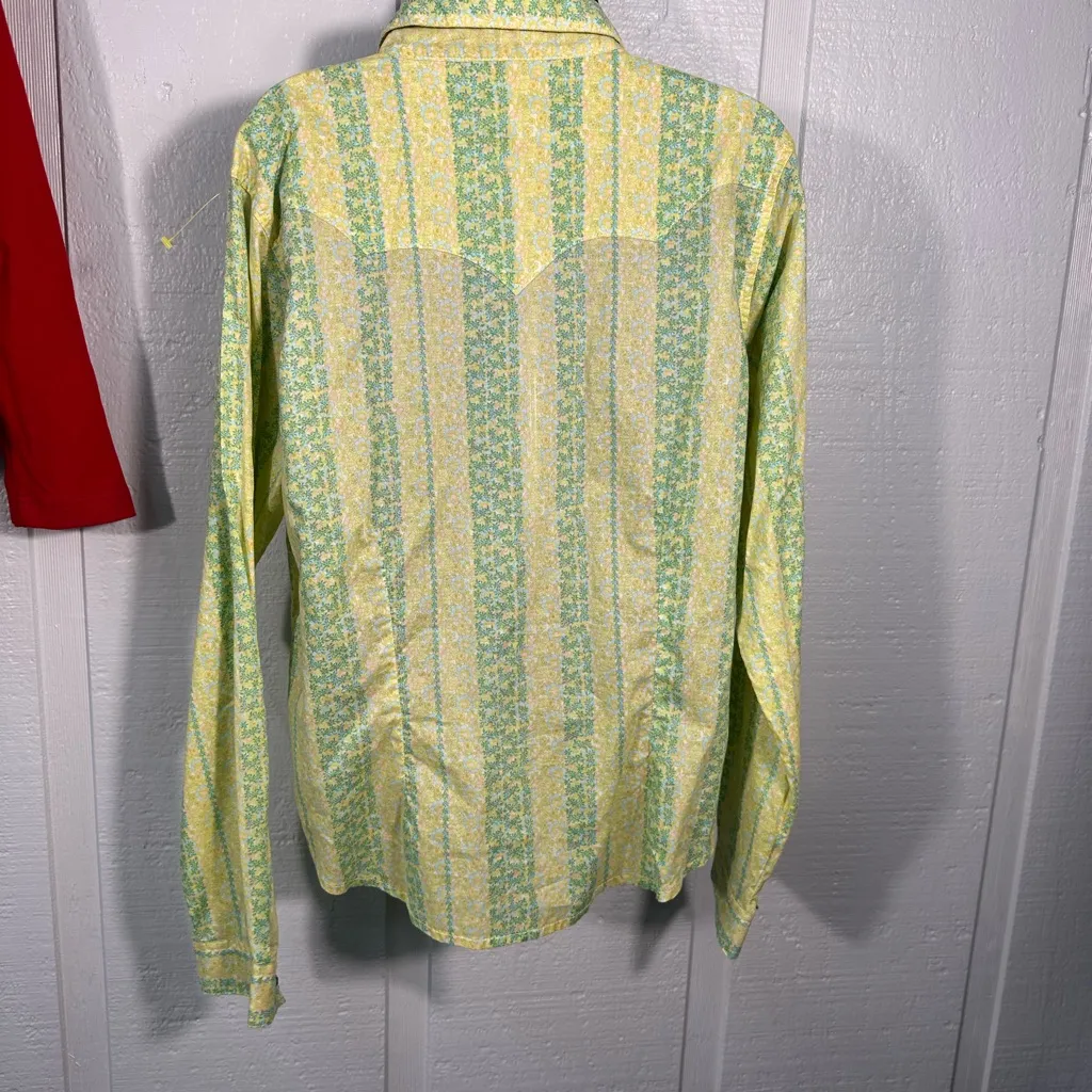 Twenty X Ultra Fit Snap Shirt Women's Floral Western Size Large NWOT - Image 7