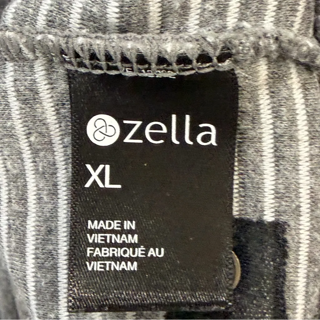 Zella Carey Ridge Pullover Sweater Womens XL Gray Funnel Neck Cozy Sporty Casual - Image 11