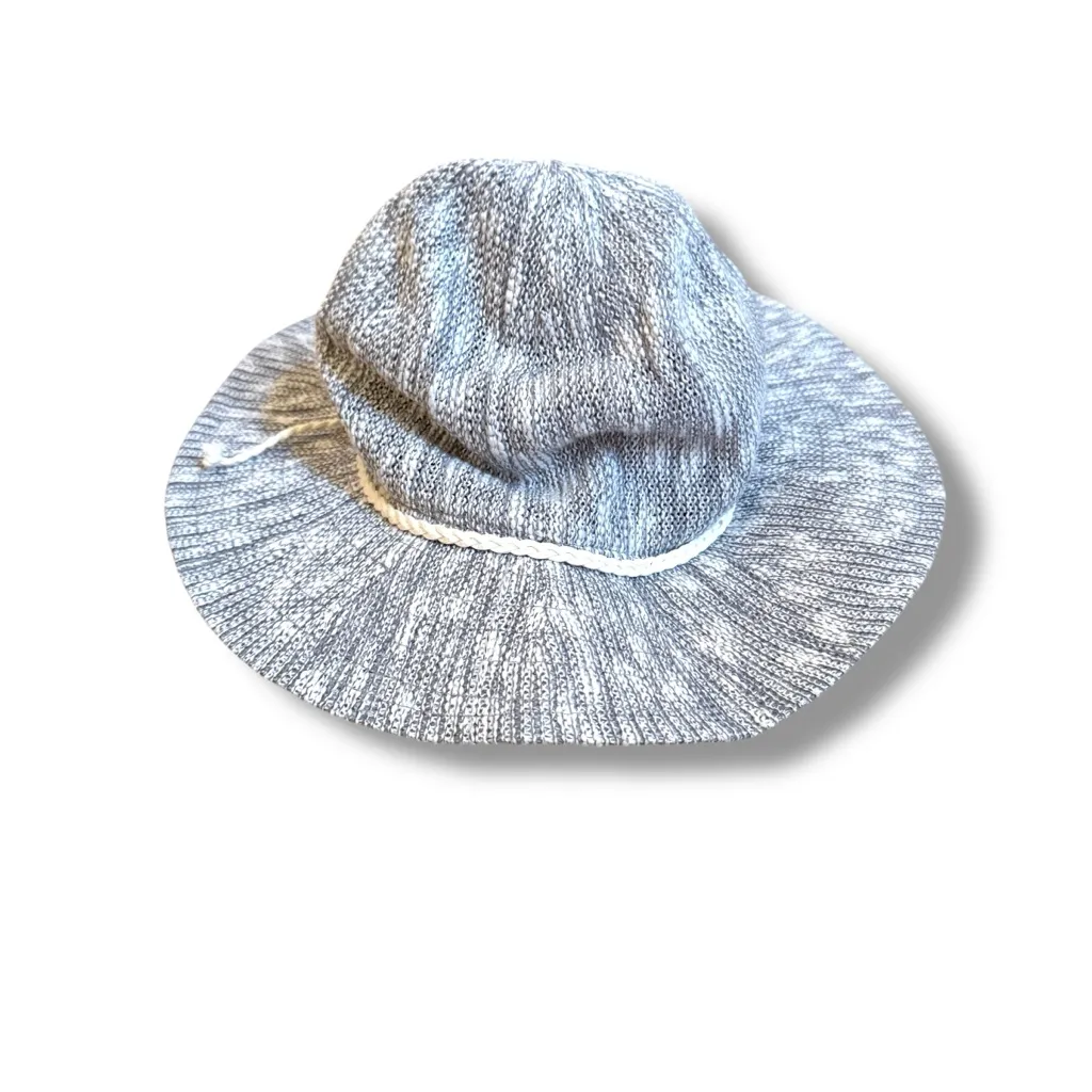 Altar'd State Knit Floppy Hat Women’s One Size Gray Wide‎ Brim Beach Boho - Image 4