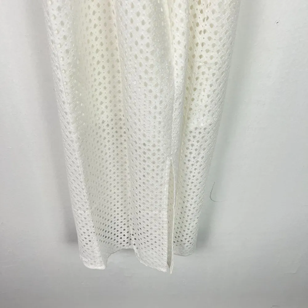 NWT Line & Dot Spring Life Apron Dress Eyelet Criss Cross Back Size XS NEW - Image 9