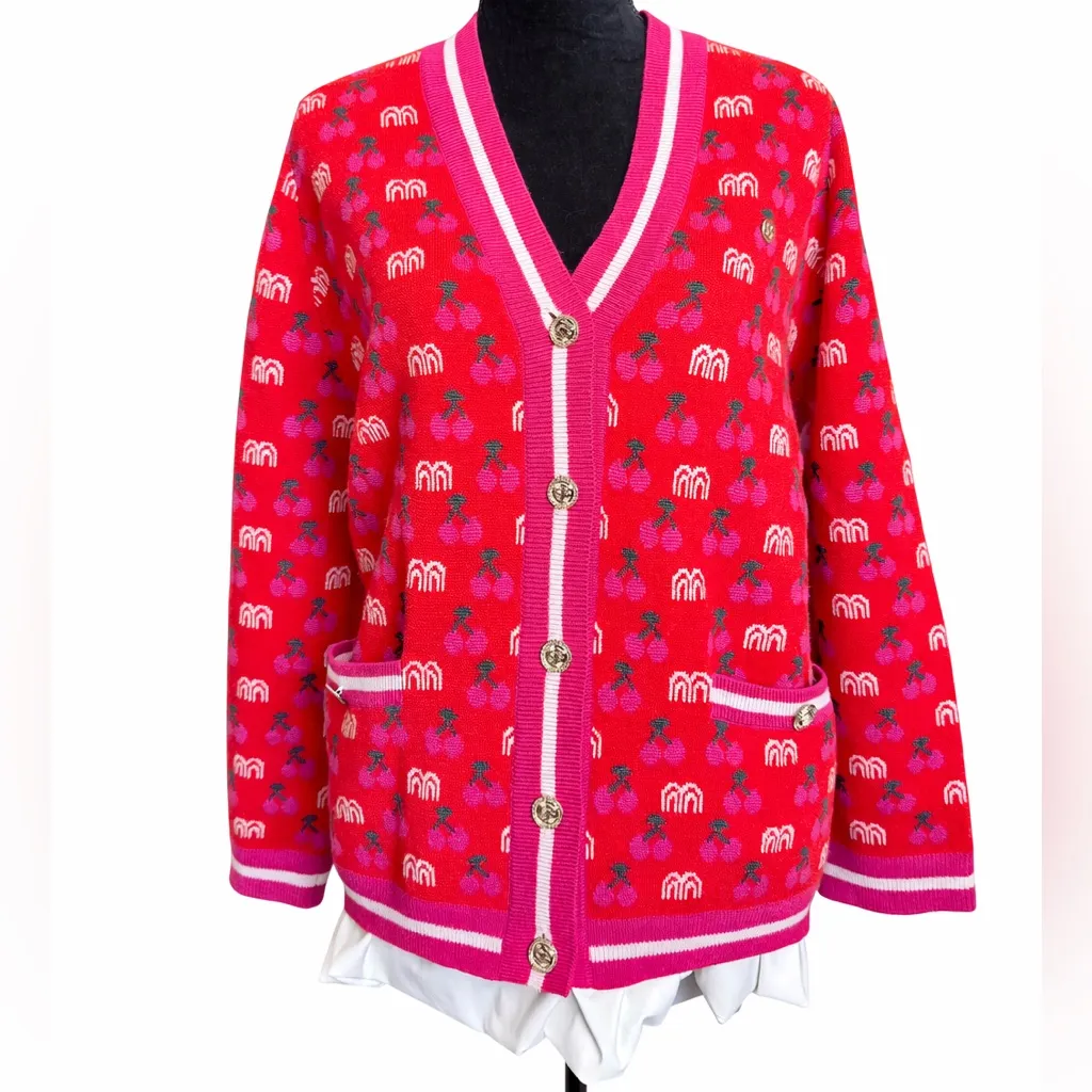 Maje March Jacquard Cardigan - Image 3