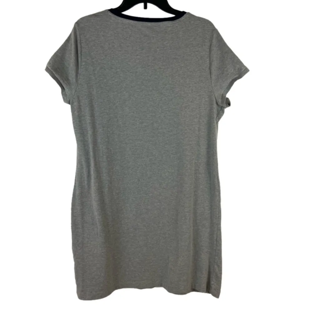 Gray with Iconic Block Logo T-Shirt Dress Size Extra Large NWOT - Image 2