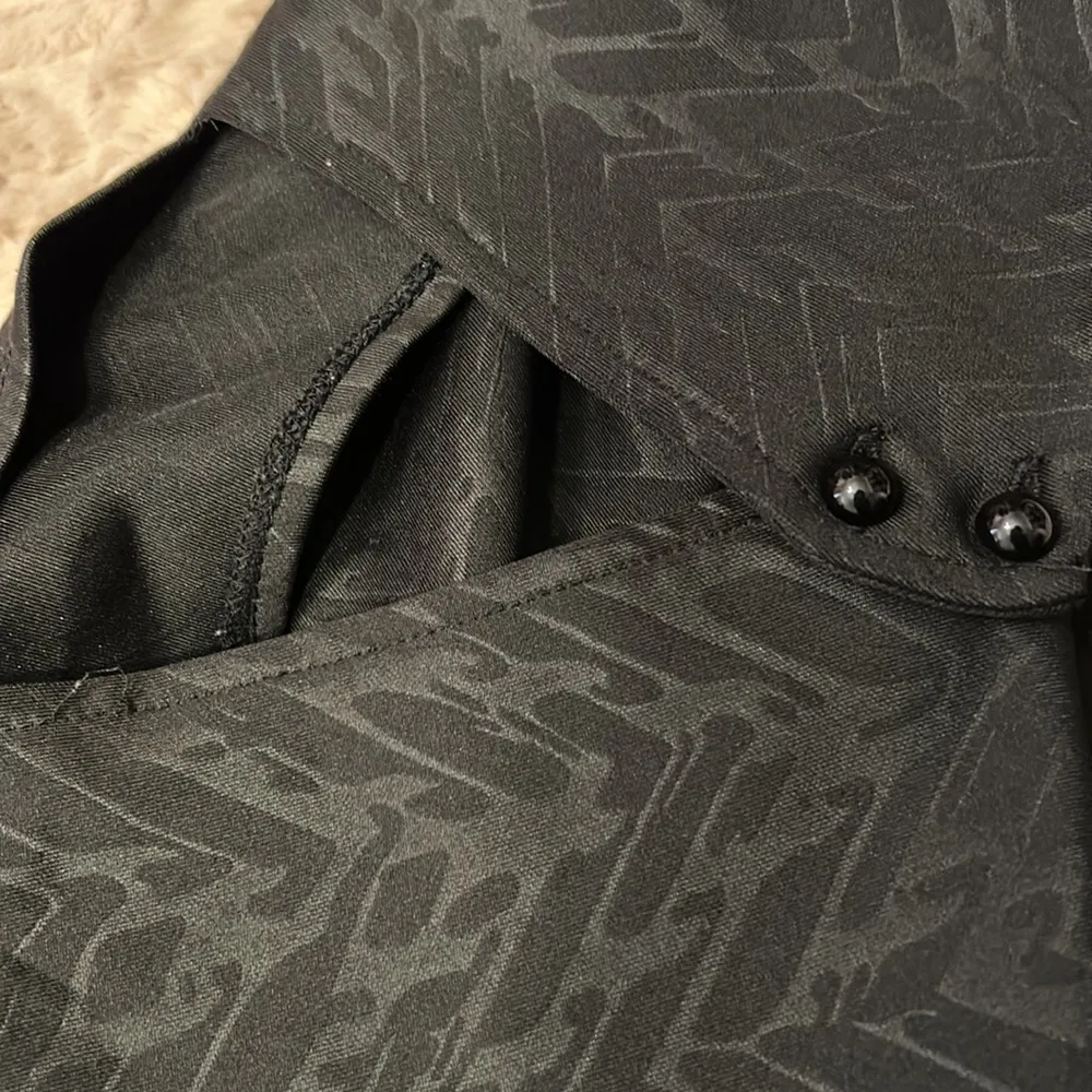 size s black pleated style dress - Image 5