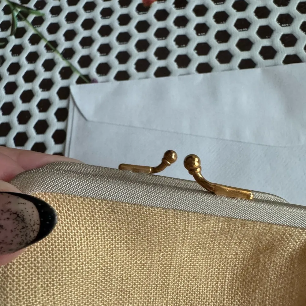 VTG Cloth Coin purse Gold - Image 3