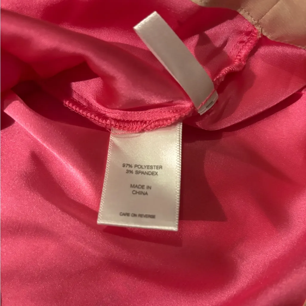 New York & Company Fustian Pink Tunic Blouse Front‎ Pockets Size large. - Image 7