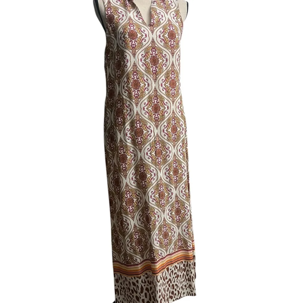 Le Vertige Cream and Pink Sleeveless V - Image 6