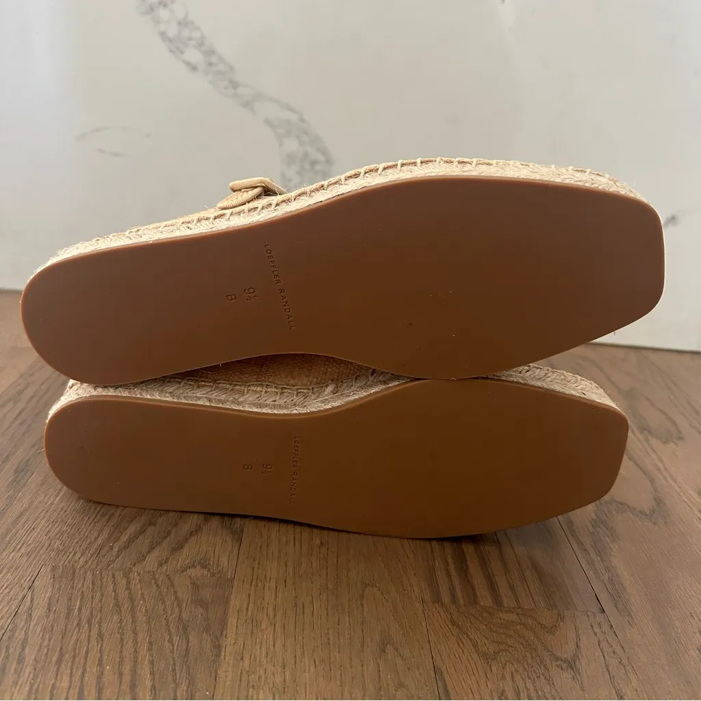 NIB Loeffler Randall Women's Clover Espadrille Platform Mary Jane Natural 9.5B - Image 7