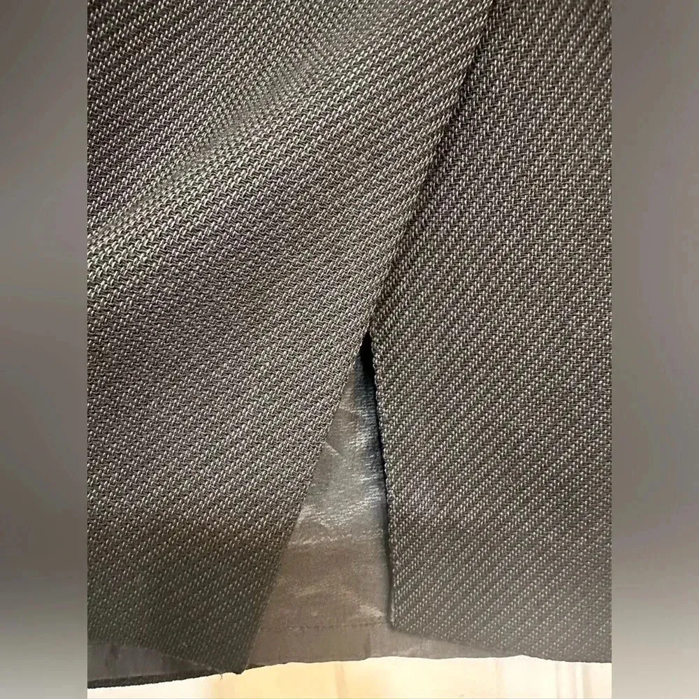 Giorgio Armani Le Collezioni Gruppo Wool Pencil Straight Skirt Womens 4 - Image 6