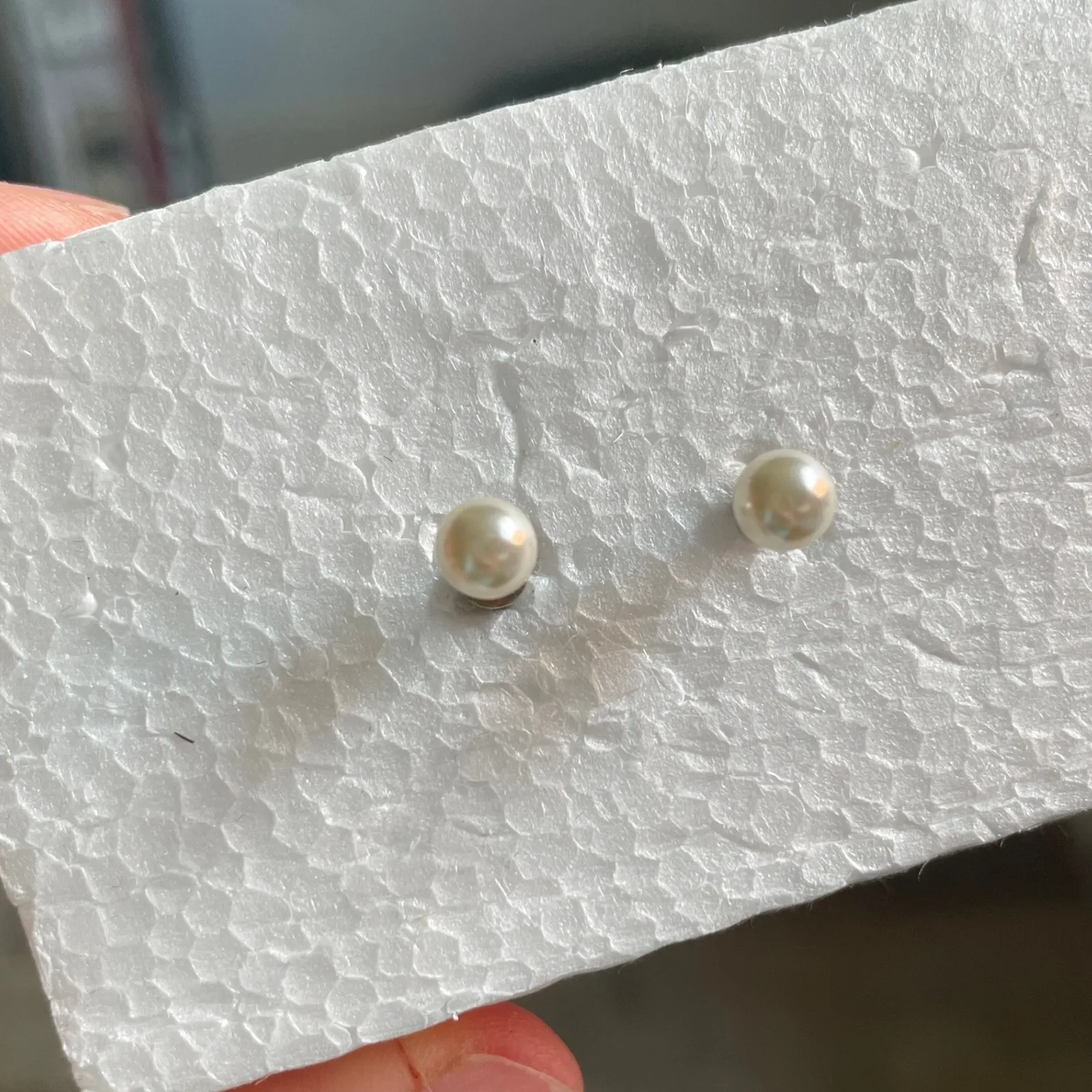 Classic Pearl Stud Earrings for Women Elegant Timeless Simple White - Image 3