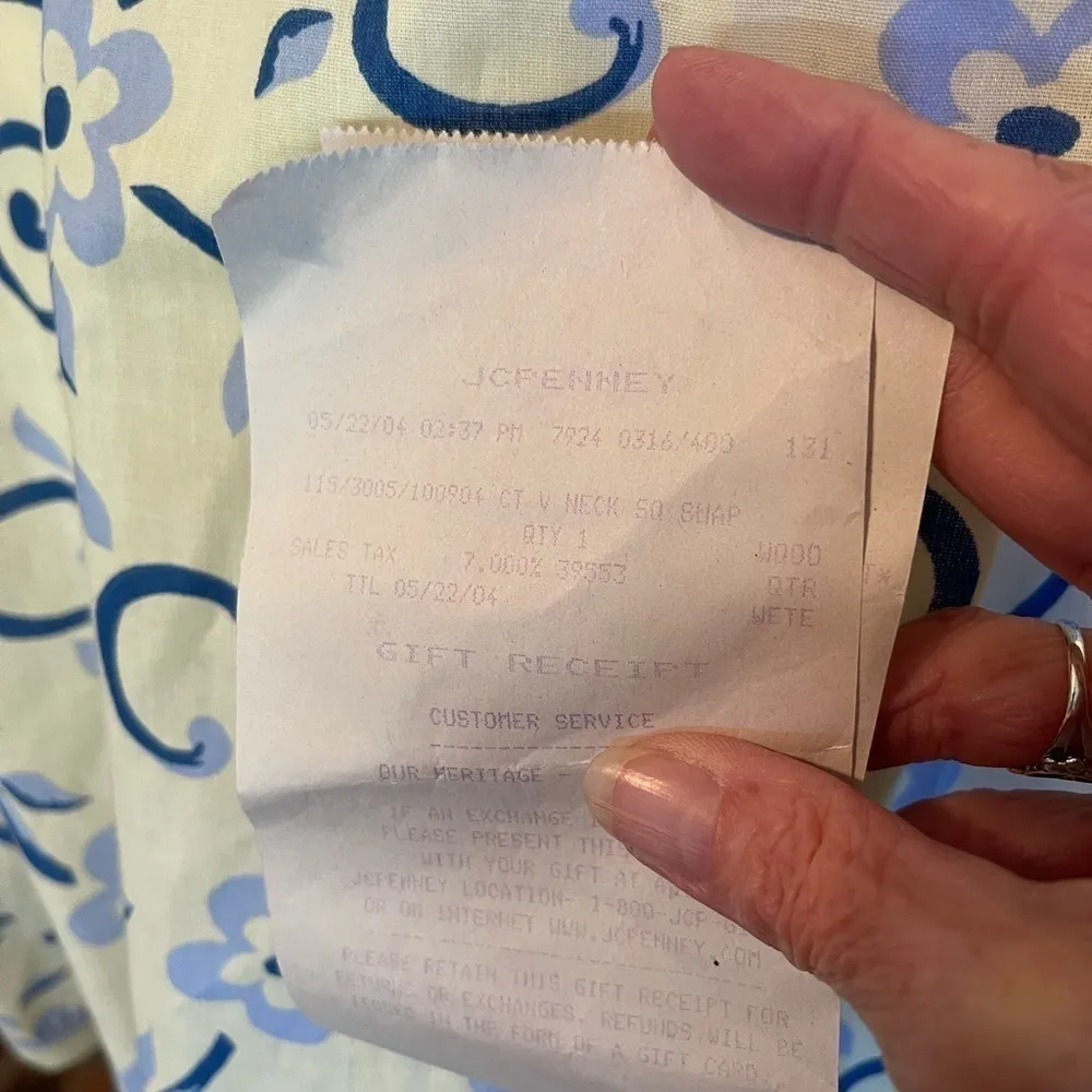 Coffee Time JC Penny NWT vintage/Y2K snap front robe house dress with pocket.​ Yellow Size 2X - Image 10