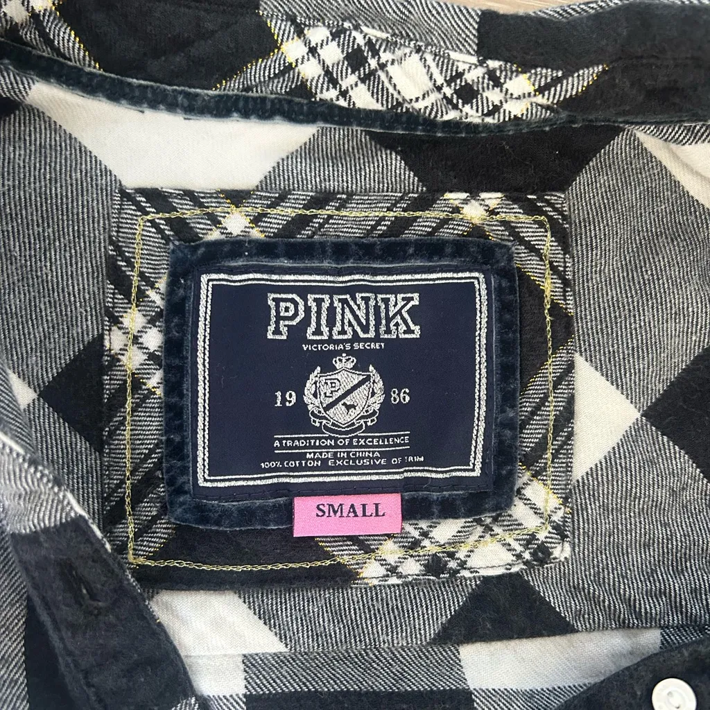 Y2K / 2000s Victoria’s Secret PINK Plaid Babydoll Dress - Image 3