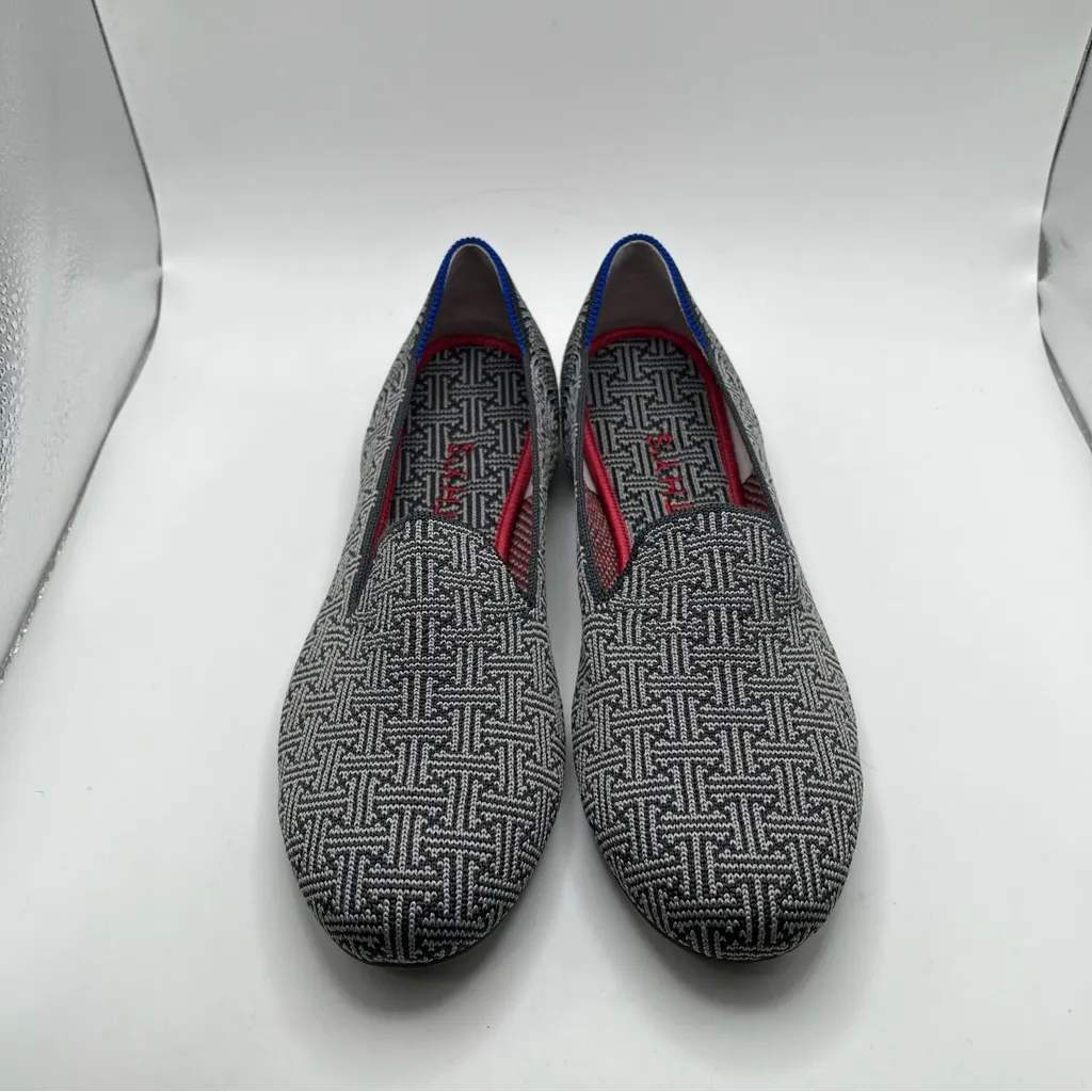 NWB Rothy's The Loafer Charcoal Grid size 8.5 women’s flats round toe - Image 4