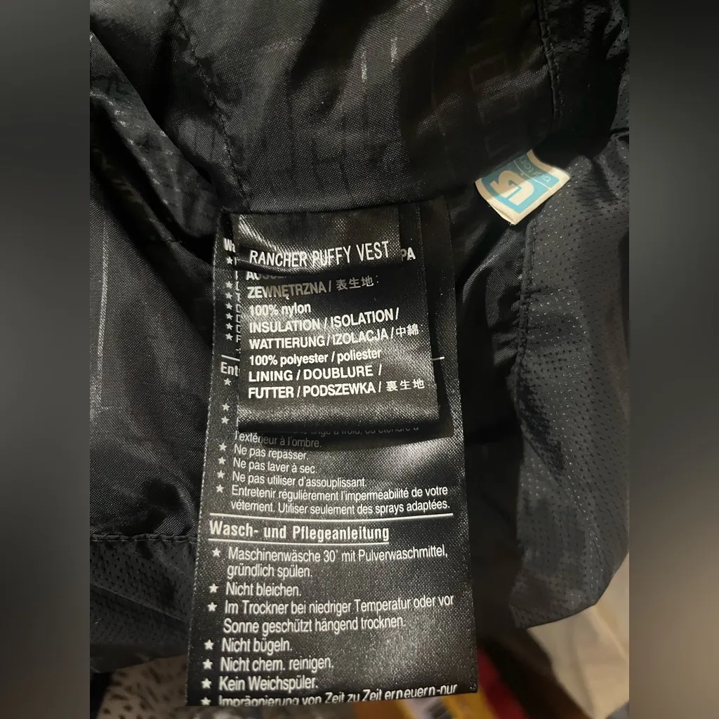 Burton Rancher Puffy Snowboarding Vest Women’s X Large Black Insulated - Image 5