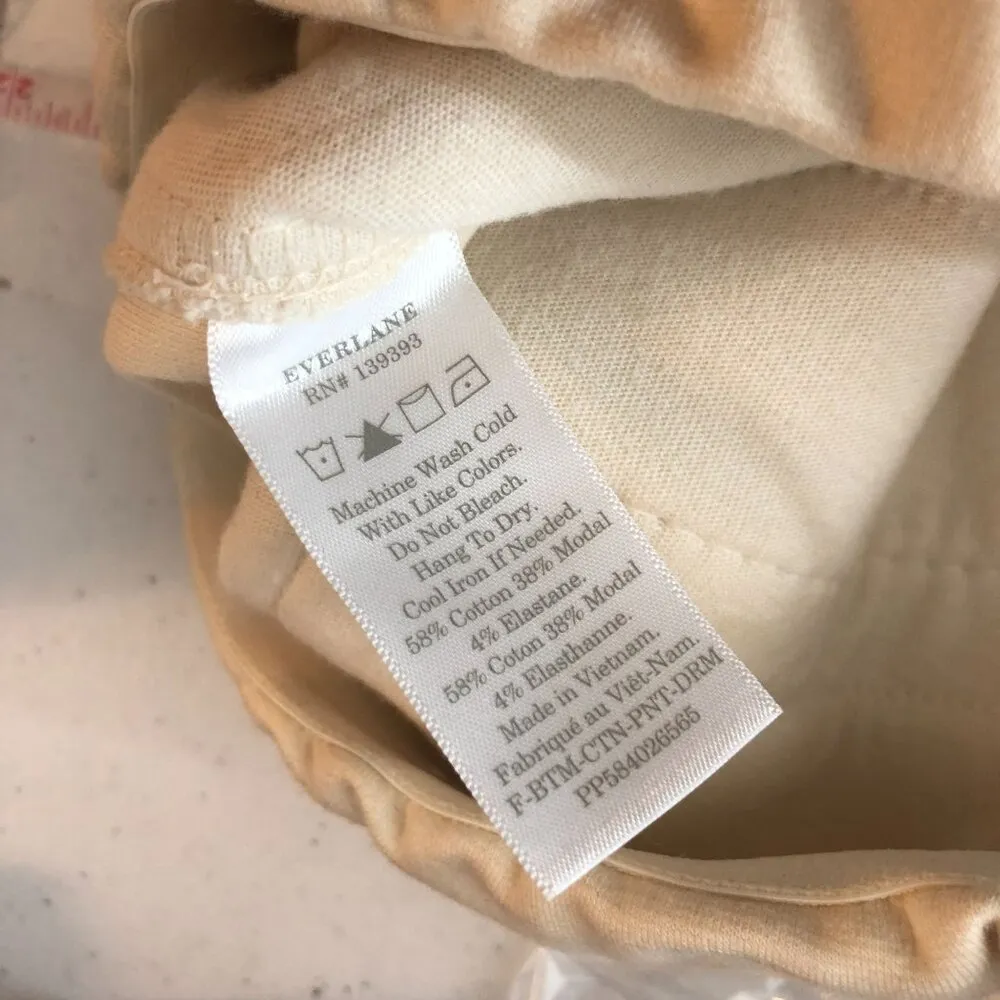 Everlane Womens The Dream Pant Pintuck Tapered Canvas Ivory XXS - Image 8