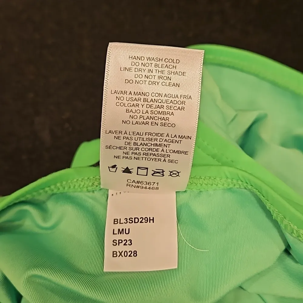 💕BCBGMAXAZRIA💕 Plunge Cutout Monokini Swimsuit ~ Lime Green XL NWT - Image 12