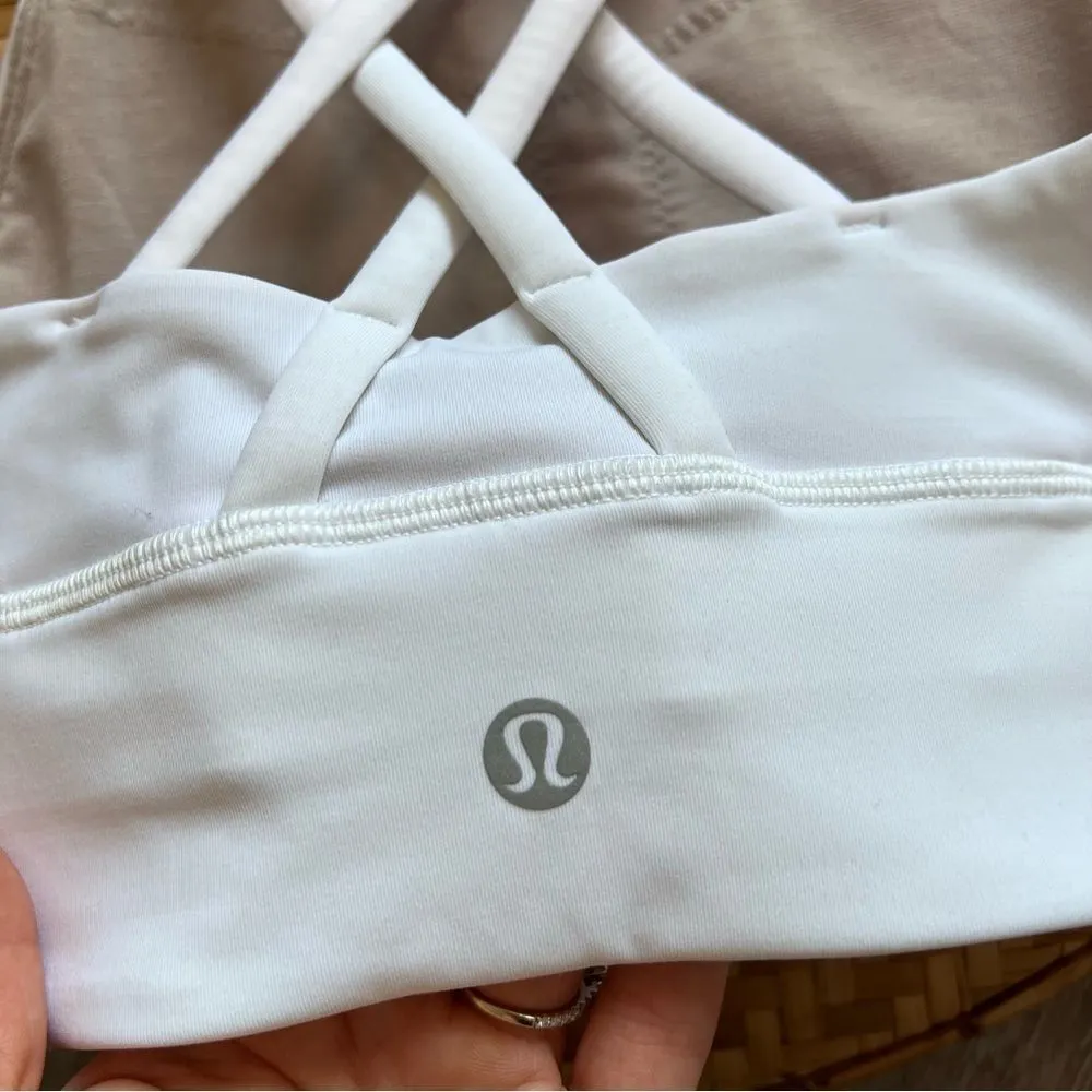 Lululemon white long line‎ energy bra - Image 7