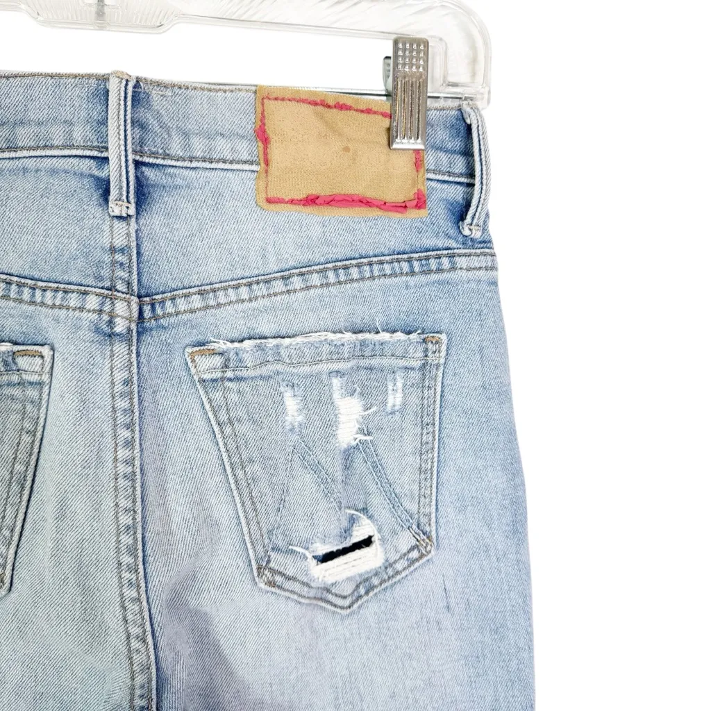 MOTHER Denim x Miranda Kerr Easy Does It Jeans High Rise Light Wash Wash Size 24 Blue - Image 9