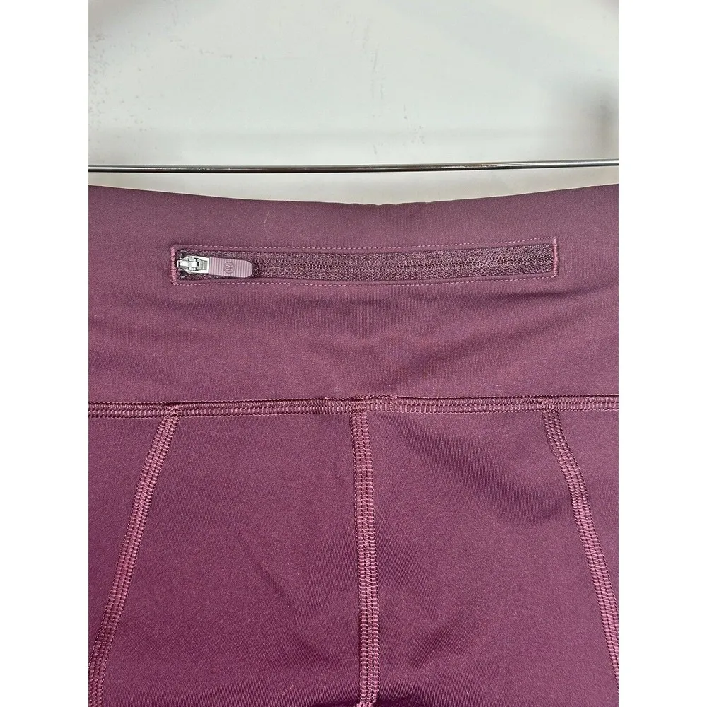 Lululemon  Pace Rival Crop 22” Dark Adobe Size 4 Maroon Burgundy - Image 3