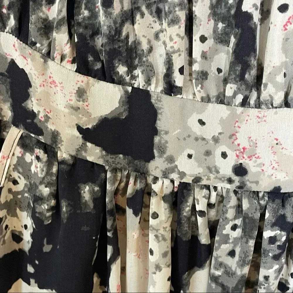 Anthropologie Kimchi Blue Petal Sleeve Floral Dress Size XS - Image 6