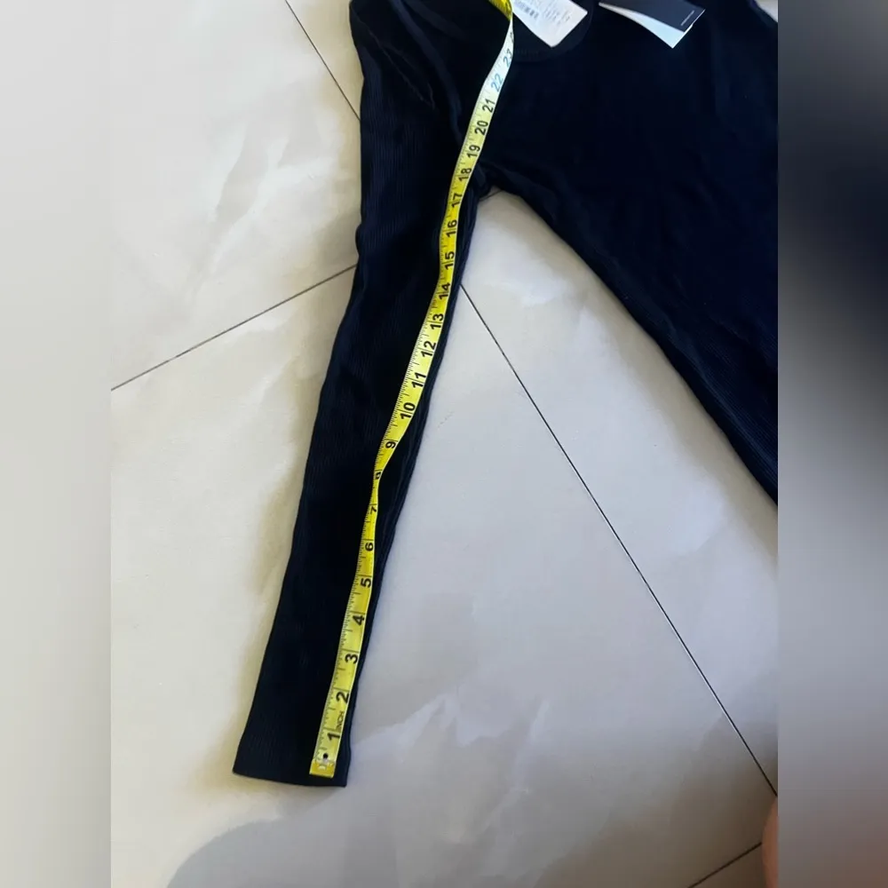 MONROW Women Knit Sheath Stretch Sweater Dress LONG Sleeve Size XS Black - Image 5