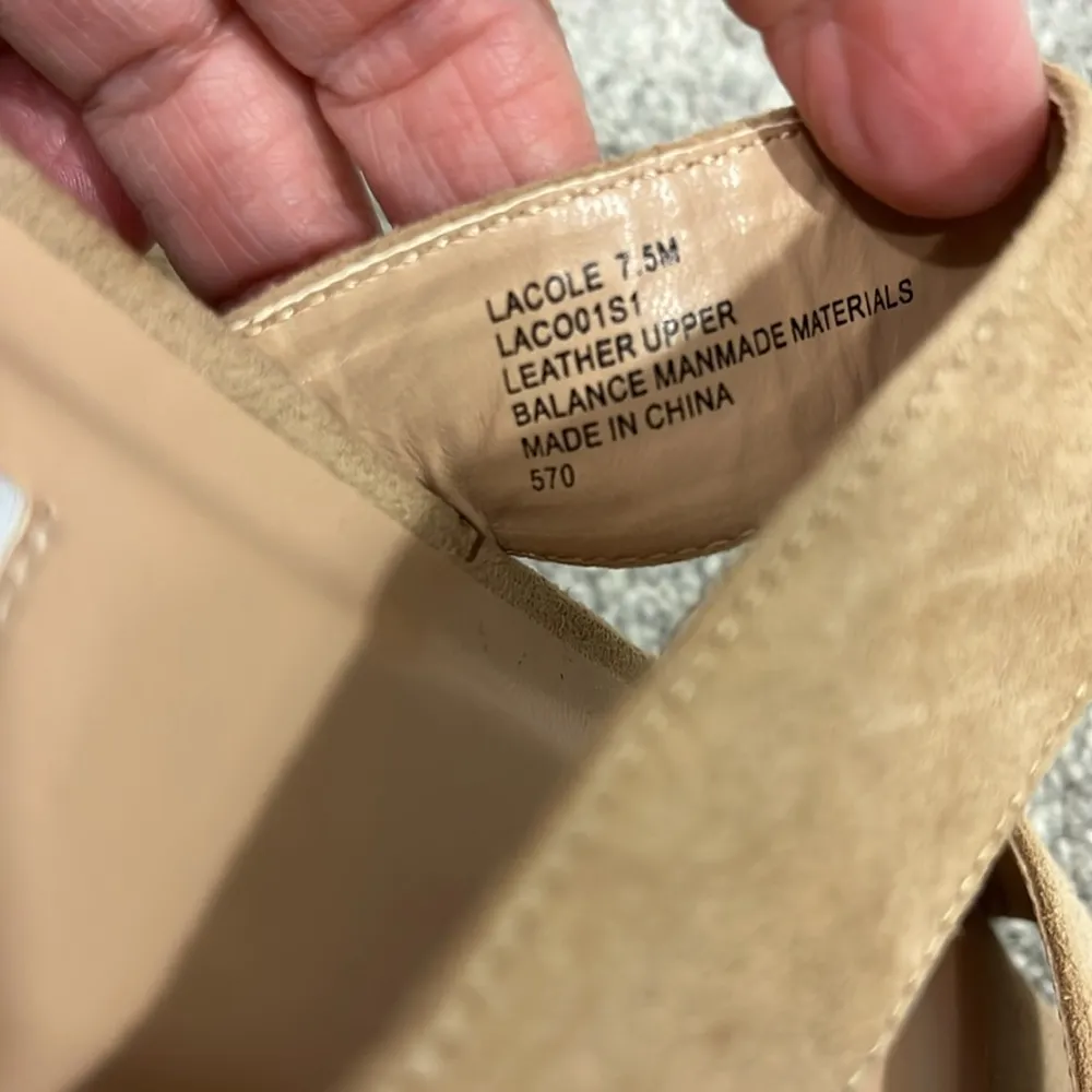 Steve Madden Size 7.5 Tan Beige Lacole Two Strap Slide Sandals - Image 3