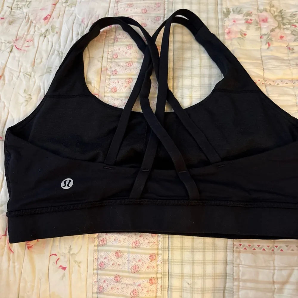 Lululemon Black Racerback Sports Bra - Image 2