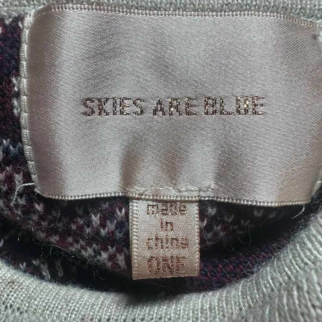 Skies Are Blue Pullover Poncho Womens Cape Shawl Geometric Aztec Boho OS - Image 5