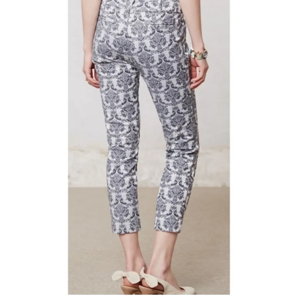 Cartonnier Gray Jacquard Charlie Ankle Skinny Pant 10 - Image 3