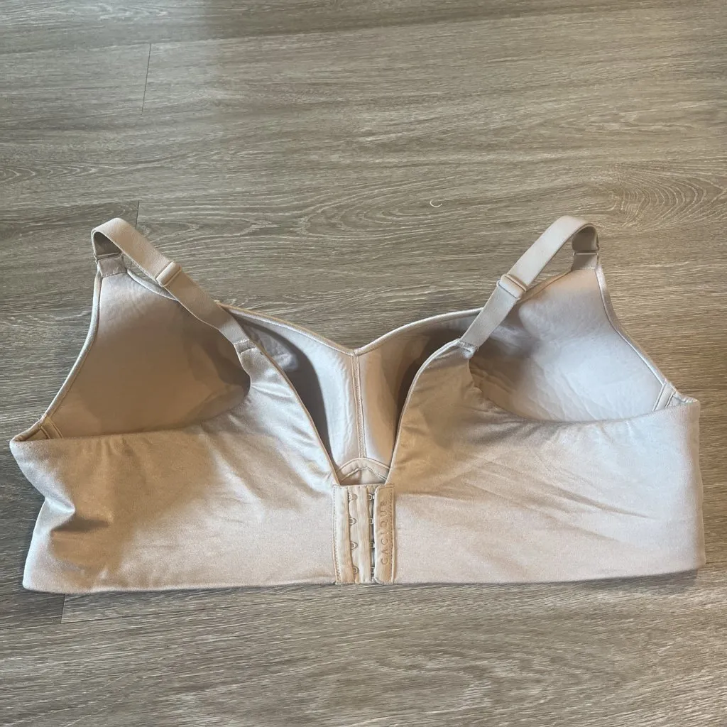 Cacique Lightly Lined No-Wire T-Shirt Bra Womens 46D Nude Hook & Eye - Image 5