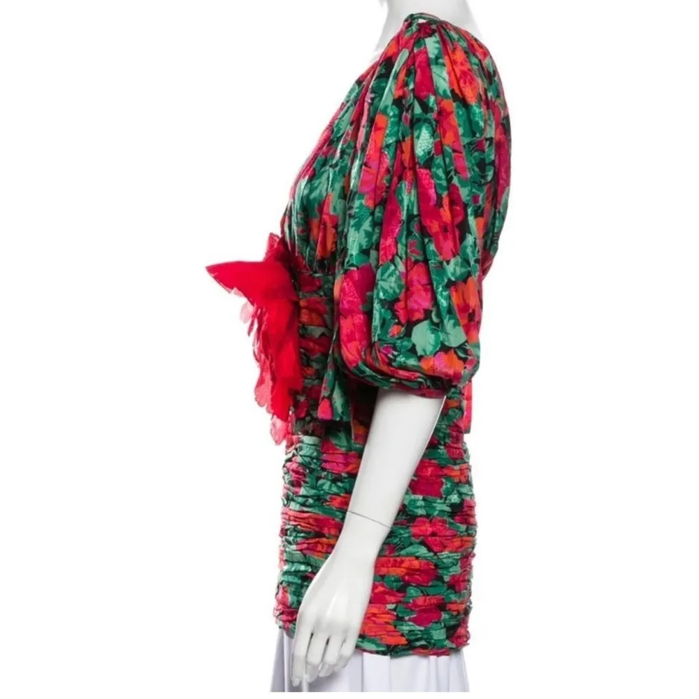 NWOT Gucci poppy floral print short dress - Image 6