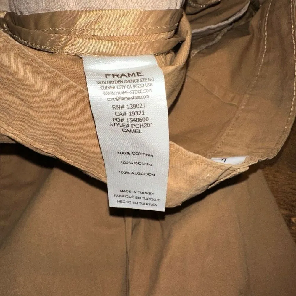 NWOT Frame Pleated CottonTwill Wide Leg Pants - Image 7