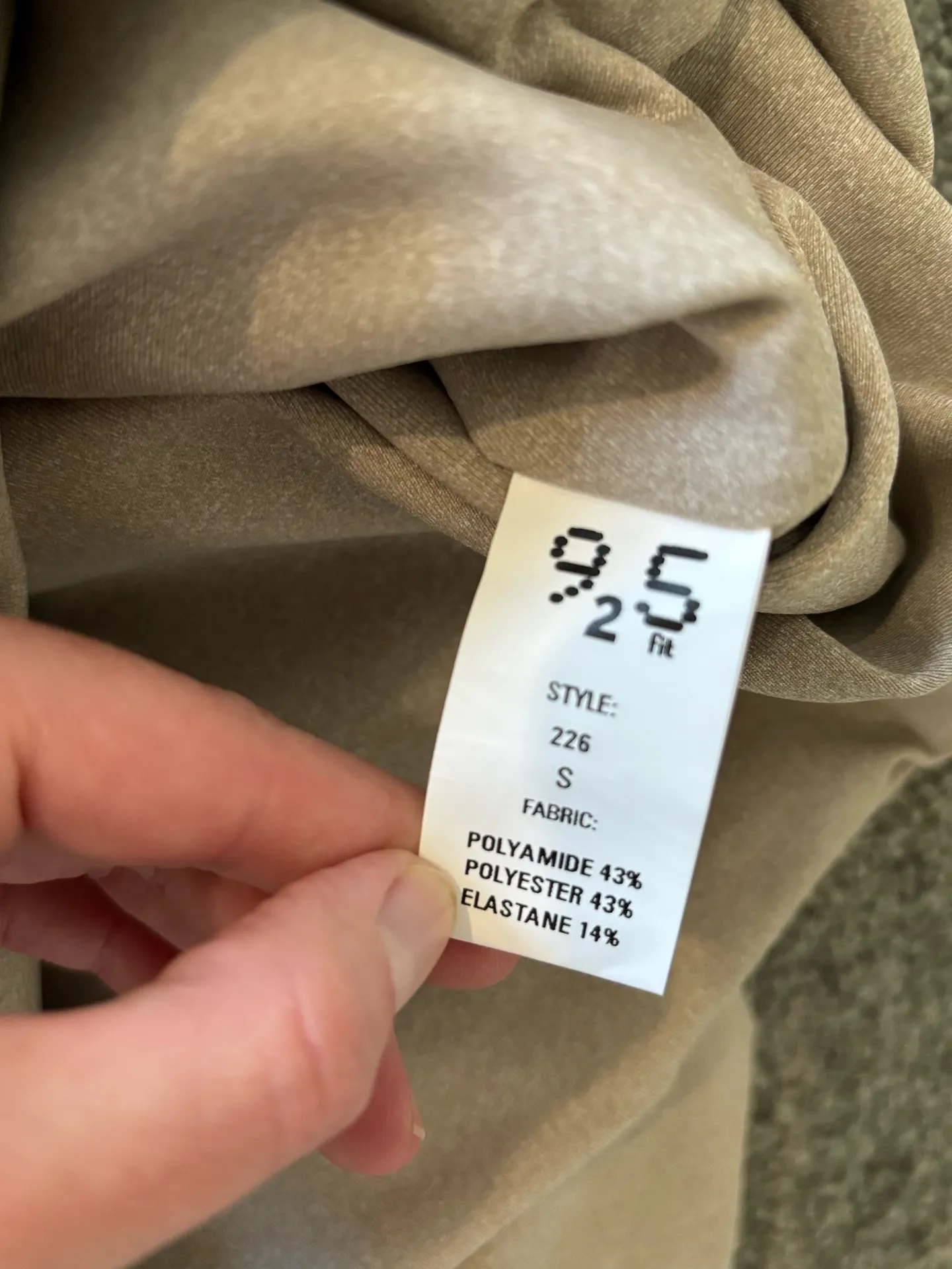 925Fit I See The Light Crop Top Toffee - Image 5