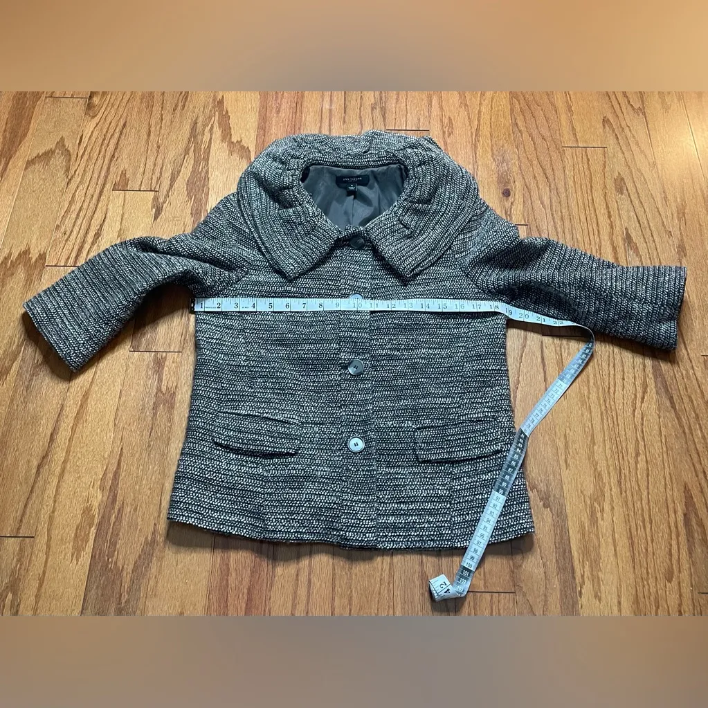 Ann Taylor-Brown Textured Blazer Size 4 - Image 8