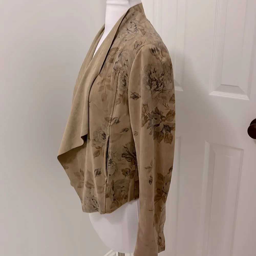 Kut From The Kloth Tayanita Faux Suede Floral Jacket - Image 4