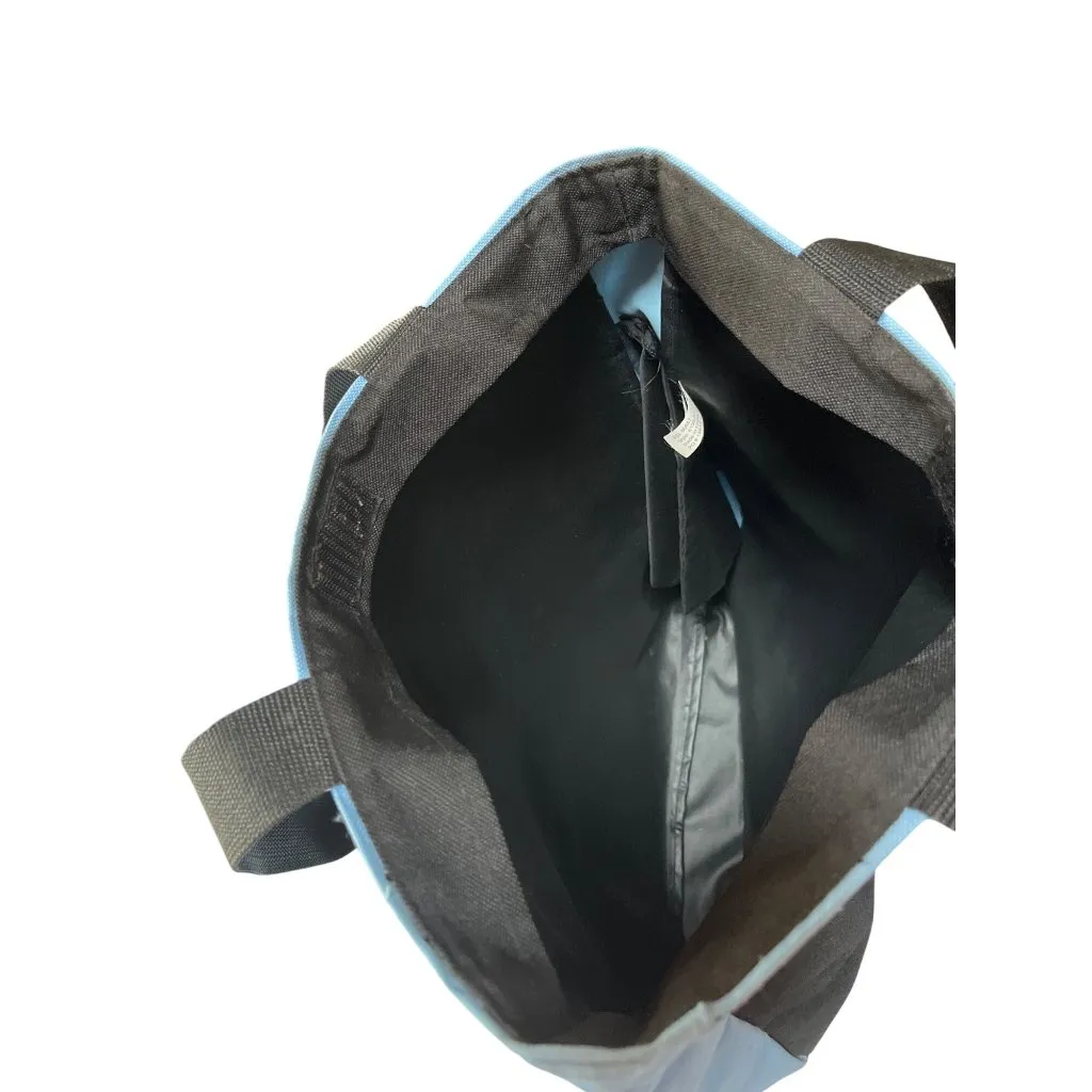 Black & Light Blue Tote Bag W/ Zipper Pocket & ORNL Federal Credit Union Logo - Image 5