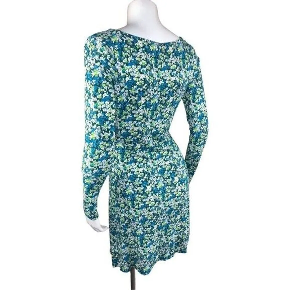 BP. Nordstrom Women's XS Green Moss Hannah Kate V-Neck Long Sleeve Dress NWT - Image 5